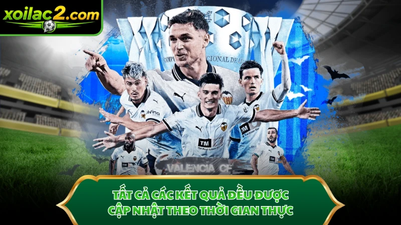 Tất cả các kết quả đều được cập nhật theo thời gian thực